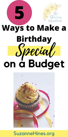 Cupcake - Birthday on a budget